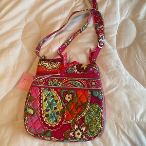 Vera Bradley Petite Double Zip Hipster Crossbody Bag